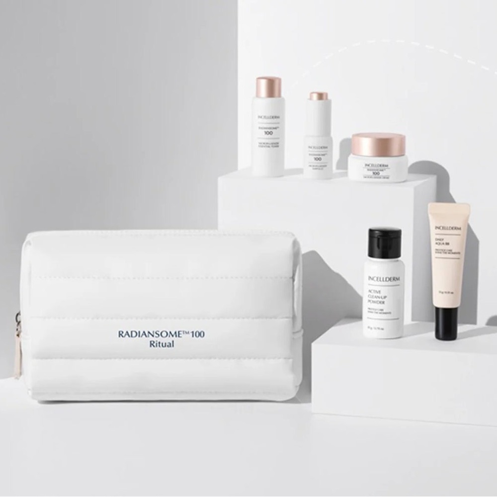 NEW Incellderm Riman Korean Skincare Radiansome 100 Advanced Ritual Travel Kit
